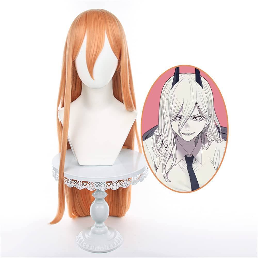 Anime Chainsaw Man Power Cosplay Costume Outfit + Cosplay Wig