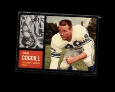 Gail Cogdill 1962 Topps Vintage Football Card #53 Detroit Lions G1