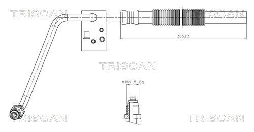 Hydraulikschlauch, Lenkung Triscan 8516 29066 FüR OE 191 422 891 - 191 422 891-image