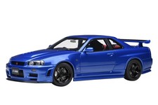 AUTOart 1/18 Nismo R34 GT-R Z-tune Bayside Blue Model Car Japan