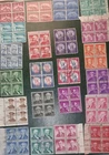 Vintage US Stamp Lot: Used Plate Blocks of 4 - Liberty & Presidential Series