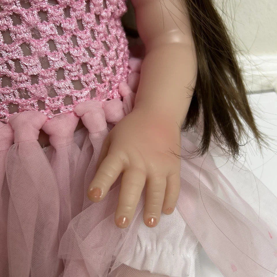 Real Baby Reborn niña muñeca realista cara dulce bebé real 22 pulgadas Foto 3 de 4