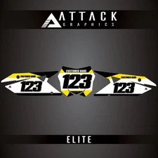 Attack Graphics Elite Number Plate Backgrounds For Suzuki RMZ450 2022