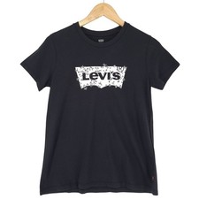 Levi's Women's T-Shirt Black Cotton DM8 Size S