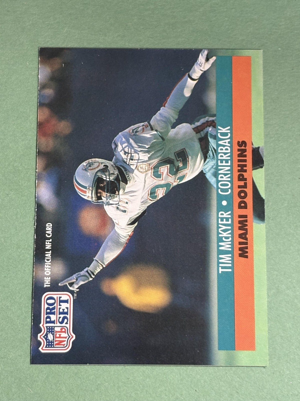 Tim McKyer 1991 Pro Set Miami Dolphins #211a BB495