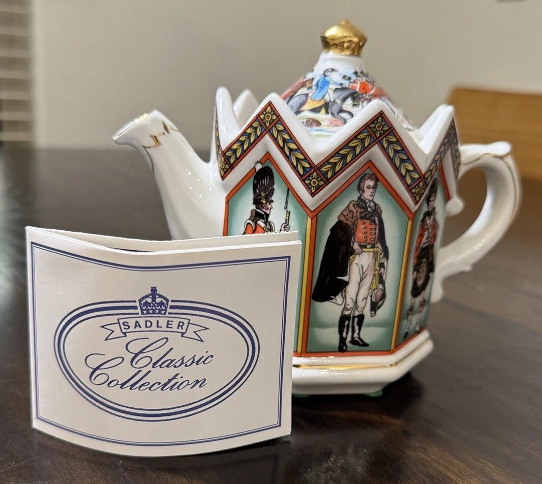 The Duke Of Wellington Waterloo Battle 1815 Napoleon Teapot James