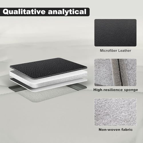  Driver or Passenger Side Bottom Replacement Leather Seat Cover Black