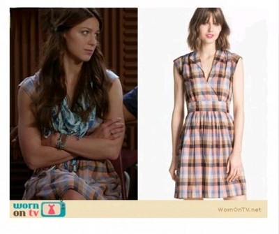 French Connection Pink Multi Gingham/Plaid Cotton As Seen On TV Dress ~ 8 M3020