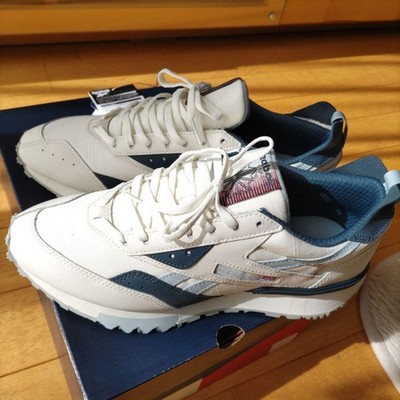 Reebok LX2200 Laufschuhe Herren 10US weiß/marine neu unbenutzt Sneaker