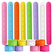 16PCS Ruler Slap Bracelets Kids Classroom Favors
