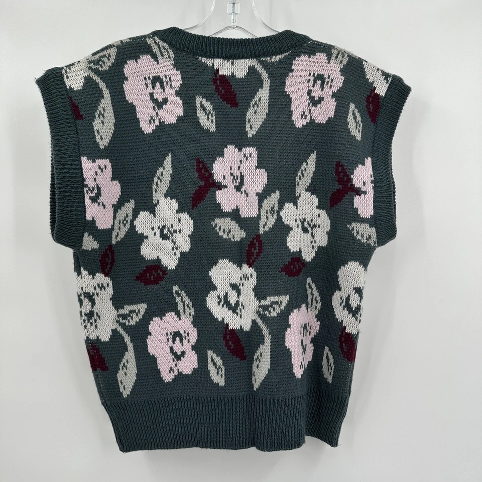 Jantzen Womens Size S Vintage Sweater Vest Floral Cottagecore Retro - Image 2 of 4