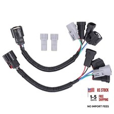 Left and Right Headlight Conversion Pigtail Connectors Wiring Harness Plug