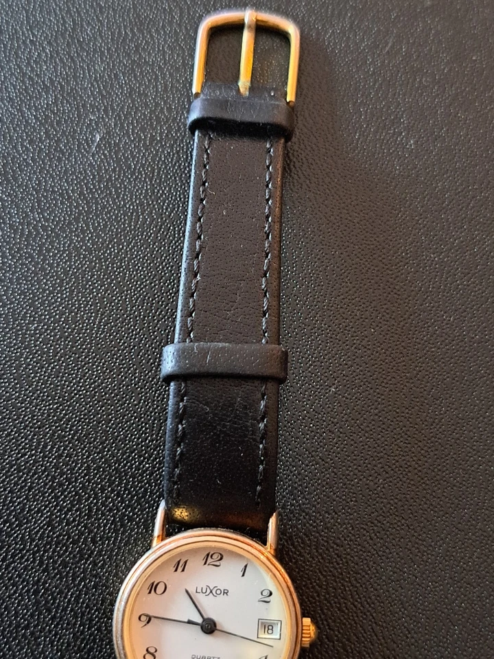 LUXOR Armbanduhr VINTAGE Quarz Uhr***LÄUFT***NEUE BATTERIE***SWISS MADE** - Bild 3 von 4