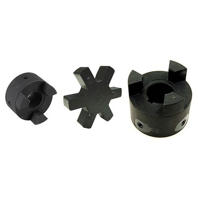 1/2'' to 1'' L095 Flexible 3-Piece L-Jaw Coupling Coupler Set & Rubber Spider