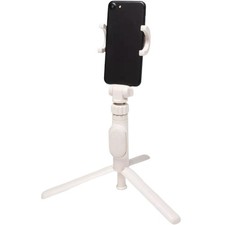 Desktop Tripod Phone Mount Adjustable Stand Stone White heyday Universal Vloggin