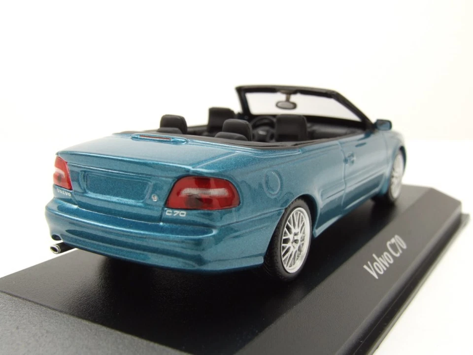 Volvo C 70 Cabrio 1998 Blu Metallizzato Modellino 1:43 Maxichamps - Immagine 2 di 4