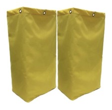 American Supply Replacement Janitorial Cart Bag 27" 27 inches, Yellow, 2