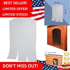 Easy Install Dog House Door Flap - 12x17.7 Inch, Ideal for Medium  Small Breeds