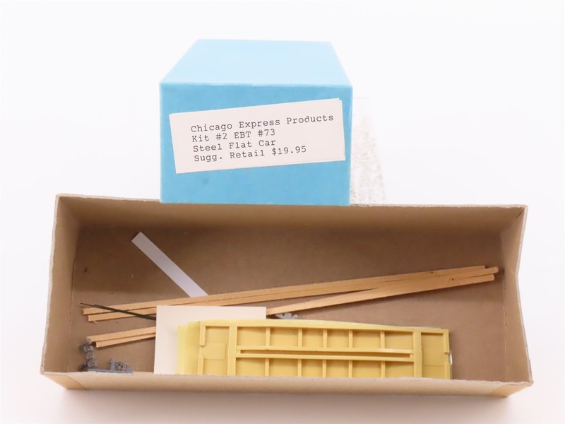 HO Scale Chicago Express Products Kit #2 EBT Steel Flat Car #73
