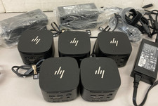  5 Lot of 2 HP HSN-IX01 G2 Thunderbolt Dock 120W 19.5V 6.15A USB w/power supply