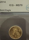 New Listing2014 $5 American Gold Eagle ICG MS70 IDC Verified