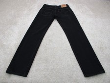 VINTAGE Levis 501 Jeans Mens 30 Black Straight Button Fly Denim 30x32 USA 90s