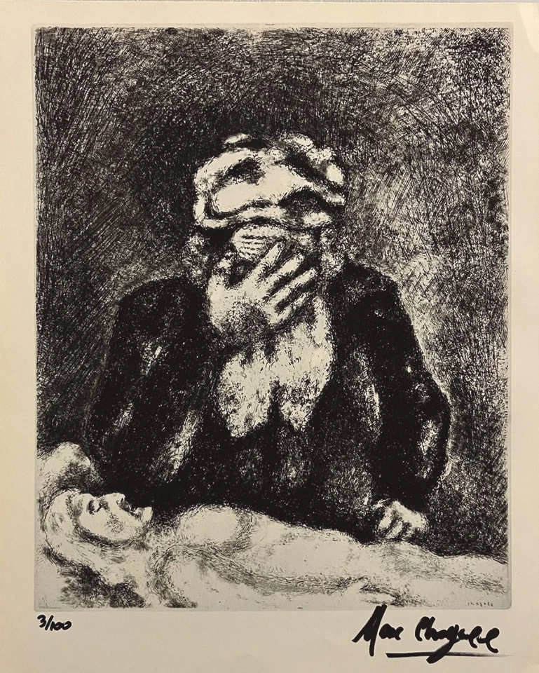 Impresión original firmada a mano por Marc Chagall con certificado de autenticidad y +$3.500 USD de valoración Foto 2 de 4