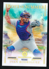 Ivan RODRIGUEZ 2025 Panini Boys Of Summer 21 GOLD #'d 3/10 RANGERS!