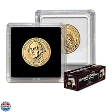 2x2 Coin Snap - 25 ct Small Dollar | Archival Safe Coin Protector | Crystal C...