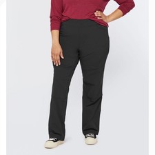 Duluth Trading Co Women's Plus Flexpedition Pull-On Bootcut Pants Black 20Wx 29