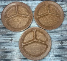 KYS-ITE 231 Melamine Army Military Trays Divided Cafeteria Plates Set Of 3