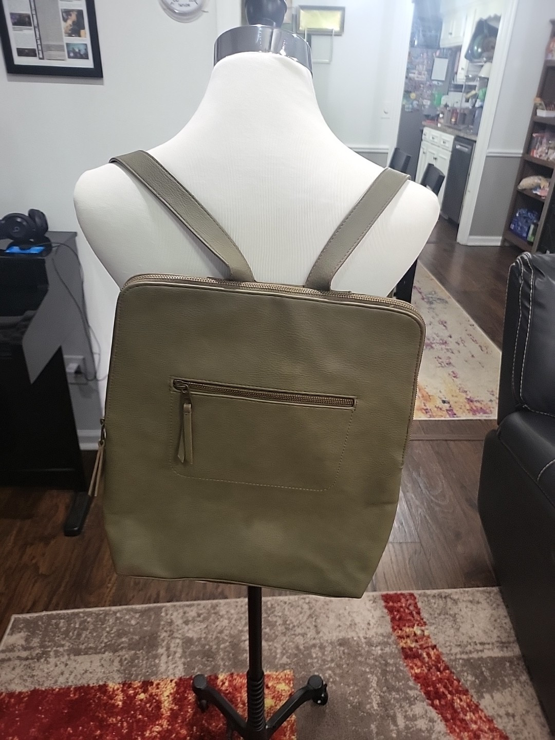 Universal Thread - Square Mini Green Backpack Bag… - image 1