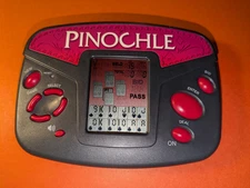 Radica Pinochle Electronic Handheld Game 3667 - Tested, works well!