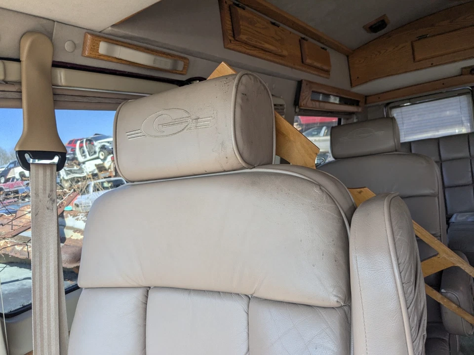 Seat 1997 Dodge Van 1500 2500 3500 asiento cubo delantero derecho beige cuero manual Foto 2 de 4