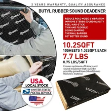 Car Sound Mat Sound Deadening Mat, Butyl Automotive Sound Deadener Modigt 10pcs