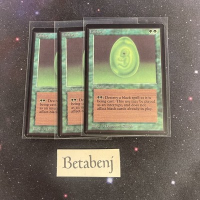 1x MTG Beta Lifeforce from Estate Collection