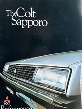 The Colt Sapporo Range Car Sales Info Brochure Mitsubishi 8 Pages
