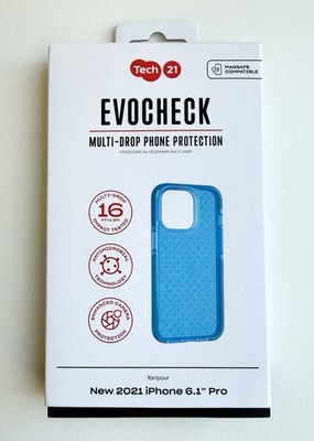 Tech21 EvoCheck Case for the iPhone 13 Pro 6.1  2021 - Blue - New in Box