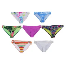 California Waves Women's Hipster Swim Bathing Suit Bottoms Swimsuit S M L Xl New