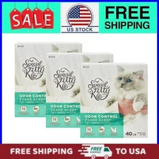 3 PACKS Special Kitty Odor Control Tight Clumping Cat Litter, Fresh Scent, 40 lb