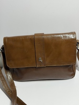 Ashwood 100% Leather Shoulder Bag Purse Brown Medium Size Excellent Condition