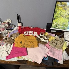 Baby Girl's Clothing Lot 12 months Spring Basics Bundle Cute Clothes 32 Pieces