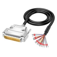 DB25 Solderless Breakout Connector With 5 Ft 24AWG Cable RS232 D-SUB Male