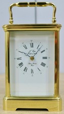 Stunning Vintage French L'epee 8 Day Striking Brass Classic Carriage Clock