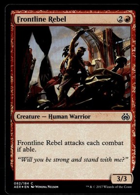 2017 Aether Revolt  Foil Frontline Rebel Expansion/Common #82