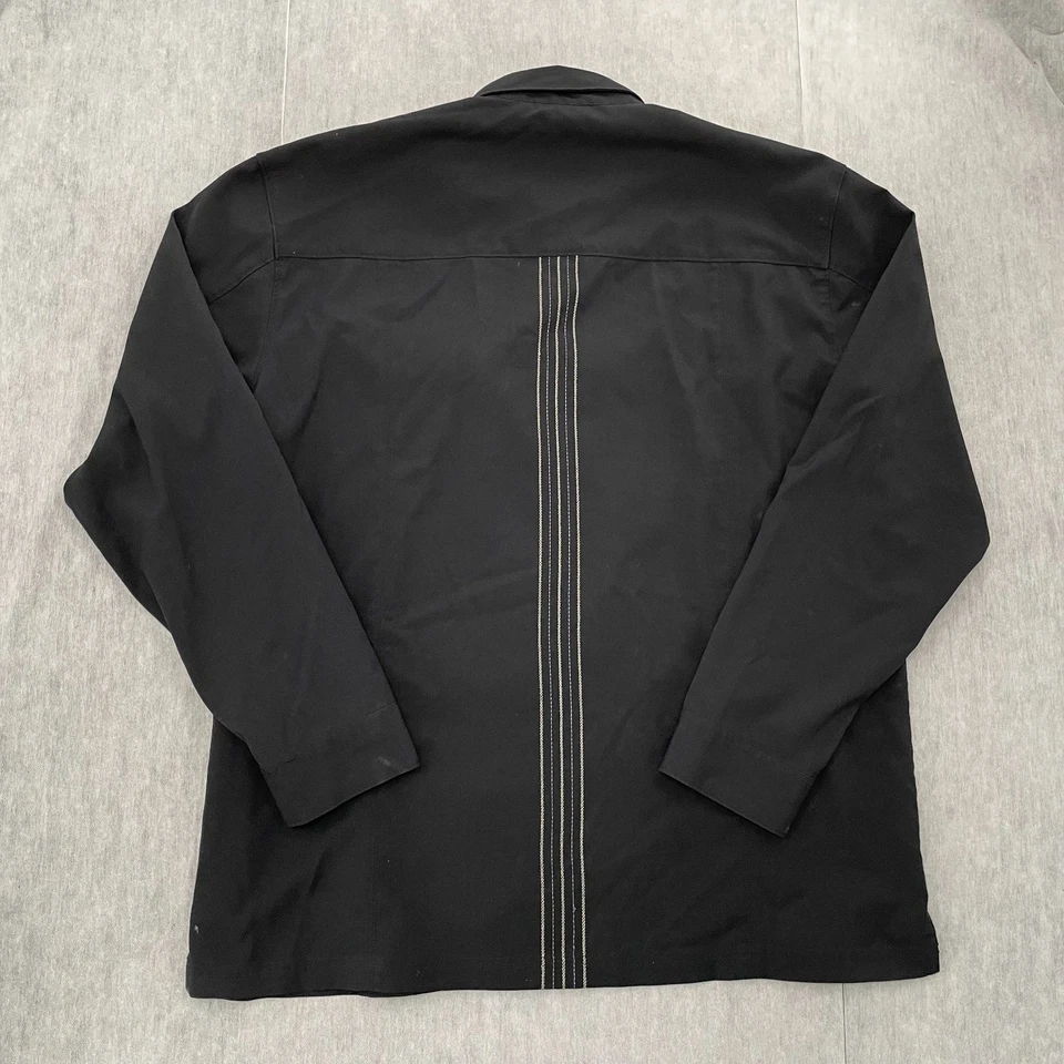 VINTAGE Nike Air Jordan Shirt Adult XL Black Overshirt Full Zip TW03 Mens Y2K - Image 3 of 4