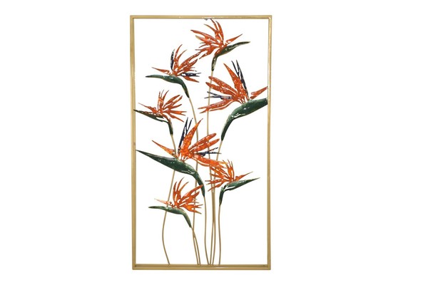 Wanddekoration Strelitzie 864, Gold / Bunt, 50 X 5 X 91 Cm-image