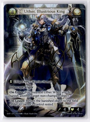 Uther, Illustrious King EN-006 CSR EVP Grand Archive TCG