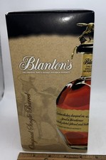 Blanton’s Bourbon Single Barrel Box Display  Empty Collectible 750ml Man Cave