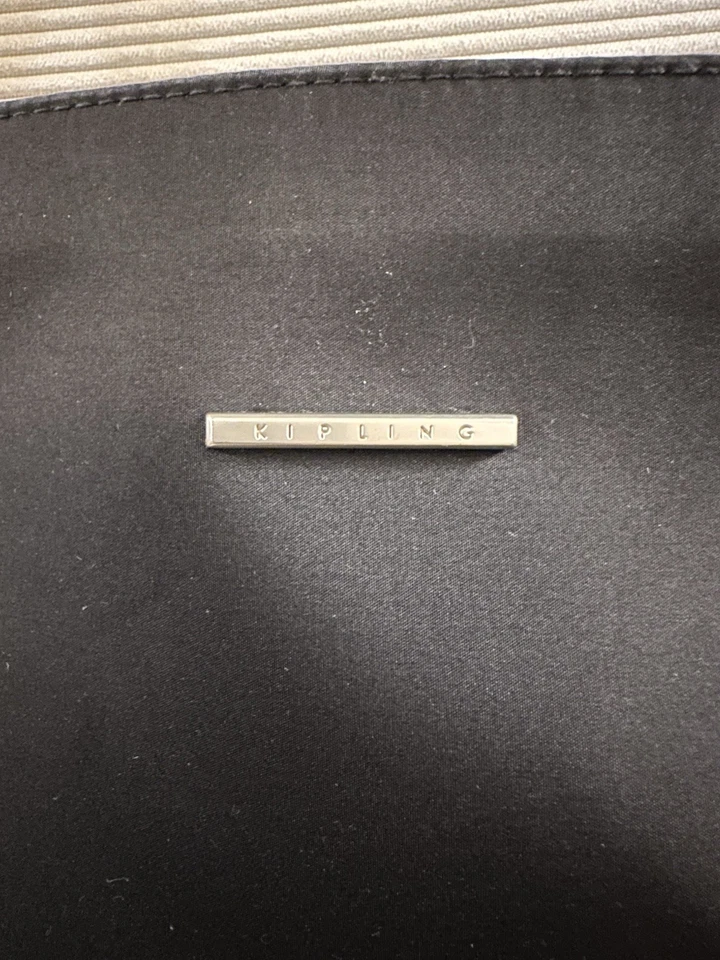 Kipling 氧气黑色尼龙单肩包斜挎包手提包 — 第 3/4 张图片